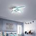 BOKALAKA Aeroplane Ceiling Light | LED Cartoon Lamp for Kids | 91W Colorful Ceiling Light for Bedroom & Living Room - Buy Online on GoSupps.com