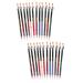 BIUDECO 24 Pcs Lip Liner Eyeliner Eye Shadow Pencil Waterproof Eye Liner Pencil Makeup Lip Liner Wooden