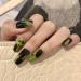 Coffin False Nails Short Fake Nails Graffiti Artificial Acrylic Press on Nails Full Cover Stick on Nails 24pcs for Women and Girls (Color : BROWN Size : 1) 1 count (Pack of 1) BROWN - Buy Online on GoSupps.com