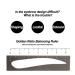 Buy Eyebrow Lineal Stencil | Three-Point Positioning Tool for Perfect Eyebrows | Semi-Permanent Makeup Accessories - Buy Online on GoSupps.com