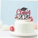 Warmhm 10 Sets Cake Insert Decor Party Supplies Graduation Cake Toppers Graduation Cupcake Topper Cake Picks Grad Cupcake Toppers European and American Plug-in Red Paper Redx2pcs 16.00X13.00X0.10CMx2pcs - Buy Online on GoSupps.com