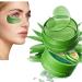 Under Eye Patches 30 Pairs Hydrating Gel Eye Mask for Puffiness Dark Circles and Wrinkles Personal Skincare Under Eye Mask for Men & Women as Gift (Green Aloe Vera Under Eye Patches)