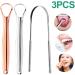 GWAWG Tongue Scraper Set - 3 Medical Stainless Steel Tongue Cleaners for Adults | Say Goodbye to Bad Breath | Includes Protective Case - Buy Online on GoSupps.com
