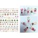 Christmas Nail Stickers 9 Sheets Self-Adhesive Nail Decal for Kids Deer Snowman Nail Art Decoration Design Supplies - Buy Online on GoSupps.com