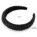 FASOTY Rhinestone Headband - Black Crystal Diamond Bling Hair Hoop for Women - Padded Beaded Jeweled Hairband - Sparkle Accessories for Girls - Buy Online on GoSupps.com