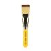 Bdellium Tools Professional Makeup Brush - Travel Series 365 Square Mask - Short Wooden Handle for Convenient Travel For Applying Face Masks (Yellow 1pc)
