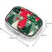 Christmas Trees Print Mini Pill Box - Portable Iron Plating Pill Organizer for Home & Travel - Buy Online on GoSupps.com