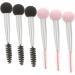 Healeved 18 Pcs Sponge Makeup Brush Eyebrow Sponge Brush Mascara Eyelash Brush Makeup Puffs Aluminum Tube - Buy Online on GoSupps.com