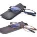 Buy Glare Reduction Blue Light Blocking Reading Glasses - 2 Pack (1 Black & 1 Brown) - Flexible Lightweight Portable - Enhance Your Comfort & Eye Health - Buy Online on GoSupps.com
