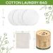Reusable Bamboo Cotton Makeup Remover Pads Deep Cleansing Washable Rounds for Eyes Face Lips with Laundry Bag Storage Box (a) - Buy Online on GoSupps.com