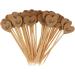 misppro 50 Pieces Kraft Paper Heart Cupcake Topper Food Picks Wedding Decoration Love Prints - Buy Online on GoSupps.com