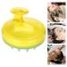 Shower Ridge Scalp Massage Brush | Silicone Head Massager for Hair Washing & Peeling | Yellow Care Device - Buy Online on GoSupps.com