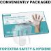 100 Pack Disposable Plastic Gloves for Food Prep and Cleaning - Bulk Transparent Gloves for Food Service and Handling - One Size Fits Most - Buy Online on GoSupps.com