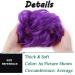 Dark Purple Thick Hair Donut Scrunchie Updo Hairpiece for Wavy Curly Messy Hair - Buy Online on GoSupps.com