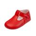 Early Days Baypods Baby Shoes for Boys & Girls Soft Soled Pre Walker Shoes Soft Faux Leather Baby Boys & Baby Girls Shoes B625 T Bar Style Shoe with Hole Punch Made in England 2 UK Child Red
