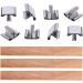 100pcs Wooden Candle Wicks | 5.1 X 0.5 Inch Smokeless Candle Cores for DIY Making | Includes Iron Stand | Pack of 50 Sets - Buy Online on GoSupps.com