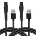 C ble USB Chargeur 5V Compatible avec Rasoir OneBlade Tondeuse lectrique MG5910 MG7910 MG9510 Adaptateur Universel pour One Blade C ble de Charge pour QP2724 QP2834 QP1924 Lot de 2 1M