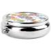 Colorful Sheep Cartoon Round Pill Box - 3 Compartment Portable Travel Organizer for Vitamins & Medications - Buy Online on GoSupps.com