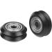 V-Shape Groove Wheel 5mm Bore 625 Bearing Pulley - Double Bearing Sliding Gate Accessories for CNC & 3D Printer - Pack of 20 - Buy Online on GoSupps.com