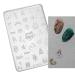 Flower Nail Silicone Mold 3D Butterfly Embossing Gel Print Stencil Nail Carving Template Tool For Nail Decors JT030