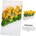 Zerodeko Artificial Flower Fence Outdoor Artificial Plants Sunflower Bouquet Sunflower Artificial Flowers Office Desk Decor Pots Plants Faux Plant White Fake Flowers Villain Foam White 40X9CM - Buy Online on GoSupps.com