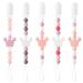 QIMGIC 5pcs Crown Pacifier Clip Teether  Cute Pacifier Holder Teethers for Girls  Teething Soothie Toy with Clips for Baby Shower Birthday Christmas New Year Keepsake Gift