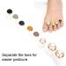 Eddwiin 8pcs Silicone Nail Art Toe Separators - Washable & Reusable Pedicure Tool for Perfectly Spaced Toes - Buy Online on GoSupps.com