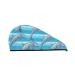 Hair Towel Wrap Hair Drying Towel with Button Towel Turban Head Towel to Dry Hair Quickly (Dolphin)