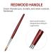 Ailisaail 7Pcs Acrylic Nail Brush Set | Red Wood Handle | Nail Art Brushes for Acrylic Application | Beginner & Professional Acrylic Nail Tools | Sizes 2/4/6/8/10/12/14 - Buy Online on GoSupps.com