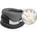 Faxian Cervical Support Neck Ruff - Breathable Adjustable Foam Collar for Work Travel & Sleep - Soft Grey Neck Bandage - Buy Online on GoSupps.com