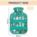 Heat Bottles for Pain Relief - Cartoon Dog Design 2L Water Heating Pillows for Neck & Shoulder Comfort - Buy Online on GoSupps.com