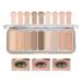 9 Colors Eyeshadow Palette Matte Nude Eye Makeup Palette Ultra-Blendable Long Lasting High Pigmented Waterproof Nudes Neutral Smooth Eye Shadow Palette for Women Natural Charming Looking #04 9 Colors #04