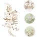 Beavorty Bridal Headwear Hair Accessories for Women Bride Hairpin Hair Side Comb Women Hair Pin Metal Hair Comb Decorative Hair Combs Flower Hair Comb Hair Comb for Bride Girl Headpiece - Buy Online on GoSupps.com