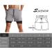 Surenow Men's 2 in 1 Running Shorts with Liner, Quick Dry Athletic Workout Shorts - Light Grey, Medium - Buy Online on GoSupps.com