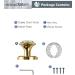 SORWDUERM Crystal Door Knobs - 2 Pack Dummy Interior Glass Knobs in Gold/Polished Brass for Elegant Home Decor - Buy Online on GoSupps.com