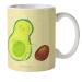 Mr. & Mrs. Panda Kinder mug Avocado Kern rolls - gift love baby party veggie kindergarten cup travel cup camping cup vegan yellow plastic children