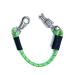Transport elastic binding trick elastic rubber binder bindle chain with panic hook and bull snap for equestrian horse trailer box and stable (80 cm green)