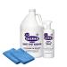 Plexon 2 Microfiber Cleaning Cloth with Instant Carpet Spot Remover Spray 32 Fl Oz and 128 Fl oz (1 Gallon) refill for Folex Carpet Spot Remover