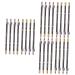 Healvian 24 Pcs Pencil Sharpener Eyebrow Pencil Makeup Pencils Eye Brow Pencils for Women Makeup Tool Wooden 1 count (Pack of 1) Blackx3pcs