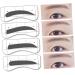 FOMIYES 96 Pairs 8 Eye Shadows Eyebrow Shaper Stencil Molds Kits Eyebrow Stencils Card Conjoined Tool - Buy Online on GoSupps.com