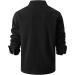 Men's Reverse Monochrome Long-Sleeved Shirt Jacket | Regular Fit Work & Leisure Shirt with 2 Pockets - Black - Buy Online on GoSupps.com