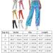 ODIZLI Womens Shiny Metallic High Waist Jogger Pants - Holographic Laser Blue Large - Buy Online on GoSupps.com