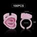 100PCS Pink Glue Rings for Eyelash Extensions - Smart Lash Glue Holder Cups - Buy Online on GoSupps.com