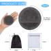 SUNLAND Reusable Makeup Remover Pads 16 Pack - Microfiber Face Cleansing Gloves - Washable with Laundry Bag and Travel Bag - Dark Grey - Buy Online on GoSupps.com