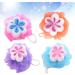 Buy Healifty Shower Sponge Balls - Unique Flower Shape Mesh Bath Scrubber for Family - 4pcs | International Shipping Available - Buy Online on GoSupps.com