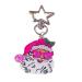 VSilay Lianxue Acrylic key pendant ornament multi-colored Santa Claus follower keychain fashionable Christmas motifs decoration for bags Large