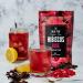 BLUE TEA - Hibiscus Rose Herbal Tea - 60 Tea Bags || CAFFEINE FREE || Hibiscus + Rose | Christmas Tea Gifts | Vegan - Gluten Free - Non-GMO | Eco-Conscious Ziplock Pouch - Buy Online on GoSupps.com
