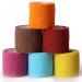 JClife self -adhesive elastic bandage 6 roll color adhesive tape 5 cm x 450 cm for sports injuries pets medical fixing bandages.Multi -colored 5cm (6r)