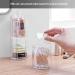 Alvinlite Transparent Cotton Swab Holder - Acrylic Round Organizer for Cotton Pads & Buds | Stylish Storage Solution - Buy Online on GoSupps.com