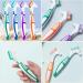 FRCOLOR 4pcs Denture Brush Set - Dual Headed Hard Bristle Toothbrush for Dentures & Retainers | Dentist Recommended Cleaner - Buy Online on GoSupps.com